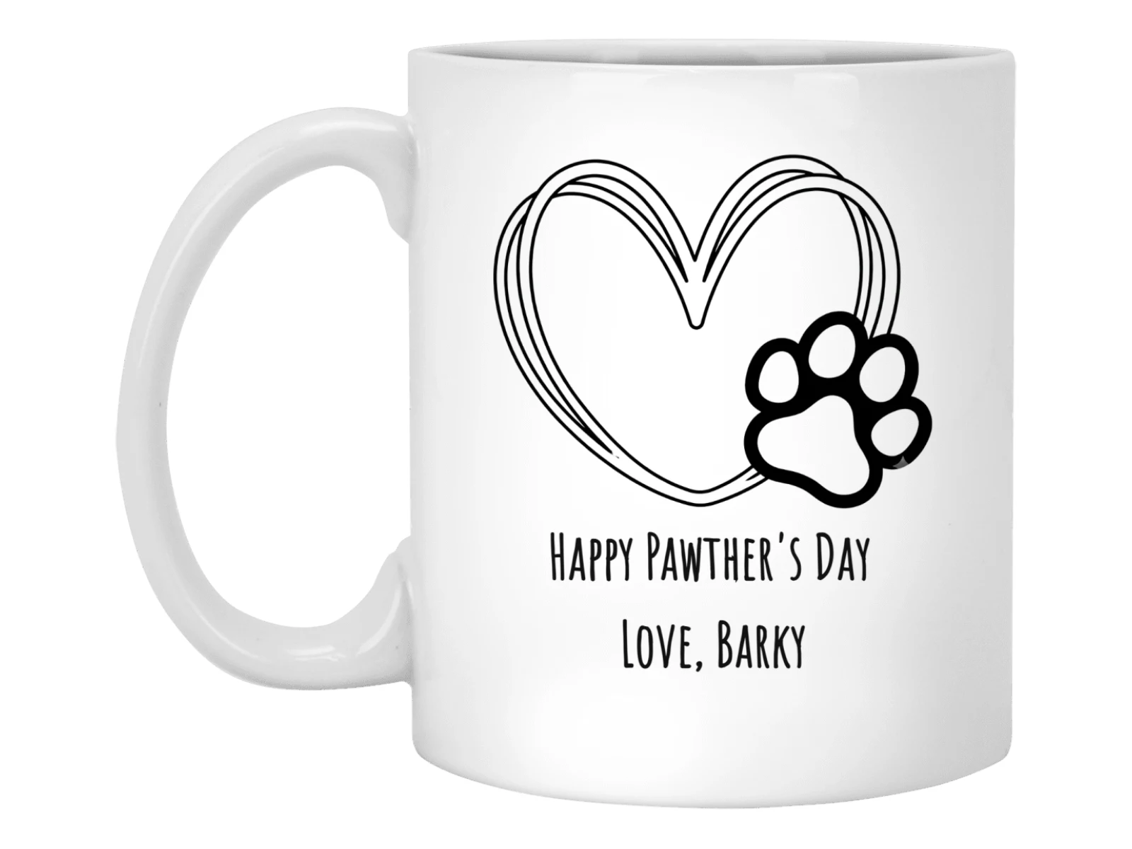Happy Pawther's Day Mug product mockup